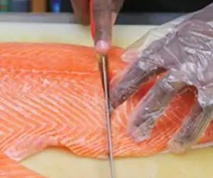 we cut exactly the amount of fish you need