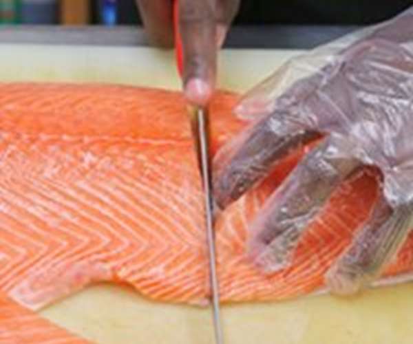 we cut exactly the amount of fish you need